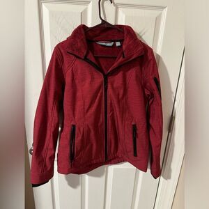 Free Country Medium Weight Red  Hooded Jacket -Medium
